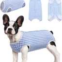 Kuoser Surgical Recovery Suit for Dogs Cats, Pet T-Shirt After Surgery Wear for Dogs, Dog Professional Recovery Suit Comfortable E Collar Alternative, Prevent Licking Onesies Pet Surgery Recovery Suit (X-Large (Pack of 1))