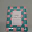 4x6 Inch Soft Faux Fur Photo Frame, Decorative Small Picture Frame for Desktop, Bookshelf, Wall Hanging, Home or Office Decor (Green)