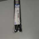 2 Pack Spring Tension Rods 17-38 Inches, 5/8 Inch Diameter Black No Drill Spring Loaded Adjustable Extendable, Small Short Tension Curtain Rod for Windows Kitchen Doorway Closet Cupboard