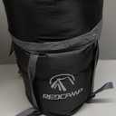 REDCAMP Flannel Sleeping Bag for Adults, Comfortable Cotton Sleeping Bags for Camping with Detachable Hood, Red/Grey/Blue/Black