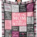 Ruvinzo Gifts for Mom, Mom Birthday Gifts, Mom Gifts, Birthday Gift for Mom, Gifts for Moms from Daughter Son, Mama Mother Gifts, Best Mom Ever Gift, Valentines/Mothers Day to My Mom Blanket 60 x 50