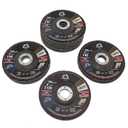 Merryland Flap Disc 5 inch Metal for Angle Grinder, 5inch 40 60 80 120 Grit Mixed T29 Flap Wheel 10 Pack, Blue Zirconium Corundum INOX Stainless Steel Iron Universal, Craft-Line FC1108014-10