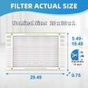 20x30x1 Air Filter AC Furnace MERV 13 Comparable with MPR 1900 FPR 10 HVAC Air Condition cabin Vent Fan Electrostatic Pleated Actual Size 19.49 x 29.49 x 0.75 6 Packs