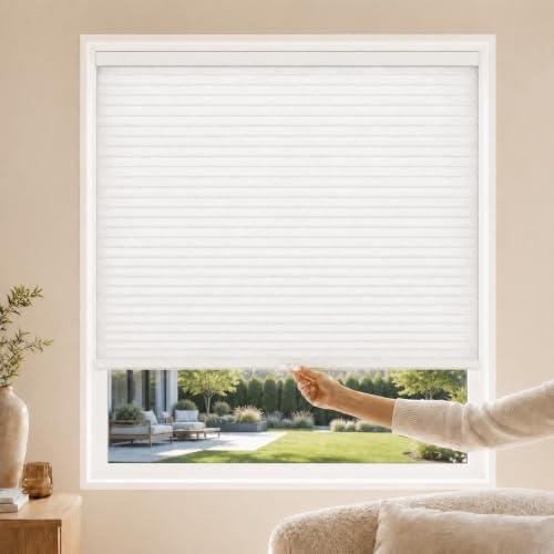 CHICOLOGY Cordless Cellular Shades, Room Darkening, Mist, 32x64 | R-3 Insulated, Room Darkening, Water Resistant, Cordless Child Safe, True to Size, Bedroom, Bathroom, Kitchen, Living Room