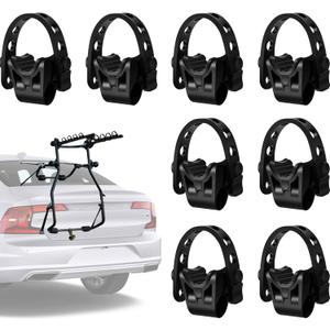Fabbay 8 Sets Bike Rack Straps Replacement Bicycle Hitch Strap Cradle Car Bike Rack Parts Bike Carrier Mount Rubber Strap for SUV Truck Minivan Hatchback Sedan Rack Accessories (1 Inch Trailer Hitch)