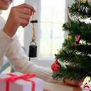 AKATVA Black Christmas Ornaments Set  Vintage Christmas Decor for Tree  Black Christmas Bells  Christmas Tree Ornaments for Holiday Season  Rustic Bells Hanging Ornaments  Set of 10 Pieces (10 pcs Round Shape)