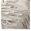 Bedsure Linen Sheets - Queen Size Bed, Blend from Linen Cotton Bedsheets, Breathable Cotton Bedsheets, Gifts for All Seasons, 4 Pieces, Linen