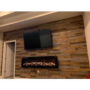 Peel & Stick Wood Wall Panels - Real Solid Planks, Rustic Reclaimed Barn Wood, Brown & Gray Combinations - 3 sq. ft