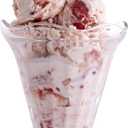 Vikko Glass Footed Ice Cream Cups, Set of 6 MIlk, 7.5 Ounce Milkshake Glasses, Footed Ice Cream Cups, Thick and Durable Parfait Glasses, Ice Cream Bowls, Dishwasher Safe Sundae Glasses