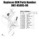 Golf Cart Throttle Position Sensor Accelerator Compatible with Yamaha G29 YDRE 2007-2013 Golf Carts JW2-H5885-00