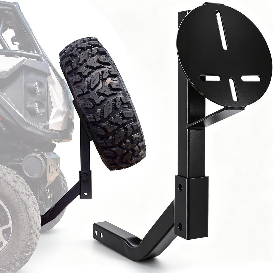 Gisafai UTV Hitch Spare Tire Carrier 19", Fits Standard 2" Receiver