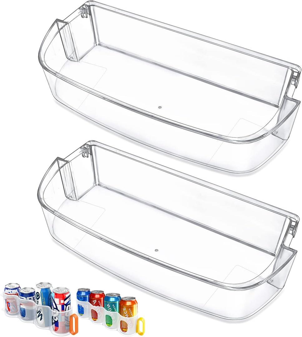[Upgraded]WPW10710203 Refrigerator Door Bin Shelf Replacement Compatible With Kenmore Whirlpool Refrigerator Door Shelf Replace W10710203 PS11757236 AP6023888 W10451871 WRS571CIDM01 WRS588FIHZ04 2PACK