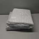 2 x 65L Freestanding Storage Bags, 3-Pack Waterproof Clothes Storage Bins Foldable Closet Organizers with 2 Durable Handles & Zipper for Blanket, Comforters, Bed Sheets, Pillows, Toys (White Print)