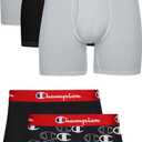 Underwear Boxer Briefs, Everyday Active, Lightweight Stretch, 3-pack (XX-Large, Black/Grey - 5 Pack)
