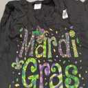 Funny Mardi Gras Parade Outfit Jester Hat Men Women Kids T-Shirt, (Small, Black)