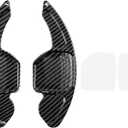 Topteng Steering Wheel Paddle Shifter Extensions for Audi Carbon Fiber Look, ABS Plastic, Fit A3 S3 RS3, A4 S4, A5 S5, A6 S6, A7 S7, A8 S8, Q3 Q5 SQ5 Q7, TT TTS – 2012–2018 Select Models