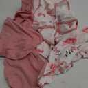 Yoofoss Baby Swaddles for Newborns 100% Organic Cotton, Adjustable Swaddle Sleep Sack 3-6 Months Newborn Swaddle Sack, Breathable Soft (Medium) (Pink & Heart & Butterfly)