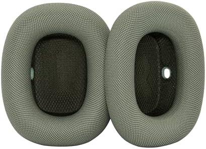 Ear Cushions for ​​AirPods Max Replacement Ear Pads - Cooling Mesh Fabric Cushions with Memory Foam & Secure Magnetic Attachment airpods max Ear Pads (Green)