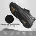 Men's Orthopedic Leather Dress Walking Shoes: Soft Business Hammer Toes Plantar Fasciitis Diabetic Formal Shoes, Cushion Arch Support Foot Hell Pain Relief Travel Golf Sneakers Black Size 11.5