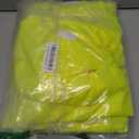 Amylove 4 Pcs Long Sleeve Safety Shirt High Visibility Reflective Construction Work Shirts for Men Women (L,Yellow)