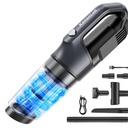 XenonLab Handheld Vacuum Cordless 1.1 Pounds Car Vac 10000PA Hand Held Vacuums 4in1 Hand Vac Cordless Rechargeable HEPA Filter Large Capacity Dust Cup for Car Office Home Pets Hair (Butter Yellow)