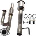 Rear Catalytic Converter Compatible with 2004-2006 Lexus ES330/ Toyota Camry, 2004-2008 Solara 3.3L V6, Direct Fit Catalytic Convertor Replacement Parts