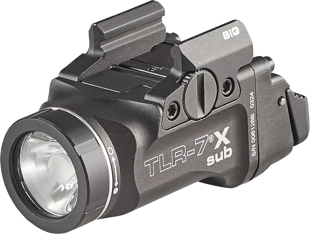 Streamlight 69401 TLR-7 X sub 500-Lumen Tactical Weapon Light Designed Exclusively and Solely for Sig Sauer P365 & P365XL Closed Rail Systems Subcompact Handguns with Mounting Kit and Keys, Black
