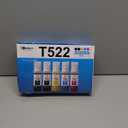 T522 Ink Refill Bottles Replacement for ET-2800 ET-2803 ET-4850 ET-2850 ET-3850 ET-2720 ET-4800 ET-15000 ET-2400 ET-2840 ET-4700 ET-4810 ET-4850 T522 Eco Tank Printer (2BK C M Y)