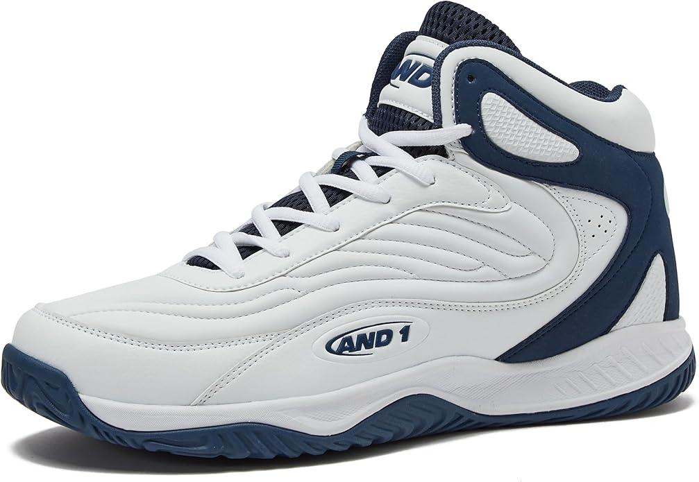 AND1 Pulse 3.0 Basketball Shoes for Men, Indoor or Outdoor, Street or Court Basketball Sneakers Men - Black, Red, or White, Size 12