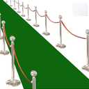 Green Carpet Runner for Party,140GSM 2.62FTx15FT Carpet Party Decorations,Green Runway Rug for Prom Felt Non-Woven Fabric,Runner for Wedding Ceremony