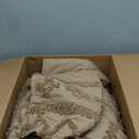 Bedsure Tufted Boho Comforter Set Queen Size - Light Brown Boho Bed Set, GentleSoft 3 Pieces Farmhouse Shabby Chic Embroidery Bedding, Gifts for Woman, Jacquard Queen Comforter for All Seasons