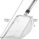 Abaodam Stainless Steel Litter Scoop, Metal Cat Litter Scooper Sifter with Fine Mesh, Deep Shovel for Easy Sifting Cleaning, Pooper Scooper for Pets
