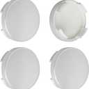 2.15Inch 55MM Wheel Center Caps for Ford Edge Escape Focus Fusion Rim Hub Caps 6M21 1003 AA, Pack of 4 (Silver, Outer 55MM, Inner 51MM, Easy DIY Installation)