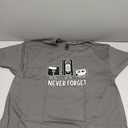 Never Forget Mens Cassette Tape VHS Music Old School Mens Retro Funny T Shirt (X-Large, Charcoal)