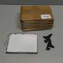 4 Packs Sublimation Slate Blanks 7.5 x 5.7 Inch Rock Stone Sublimation Blanks Matte Surface Rectangular Sublimation Rock Slate Blanks Photo Plaque with Display Stand