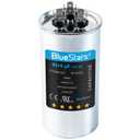 [UL Certified] BlueStars 45+5 uF 45/5 MFD 370V or 440V Round Dual Circular Run Capacitor CBB65 50/60 Hz - Compatible for AC Motor Run or Fan Start or Condenser Straight