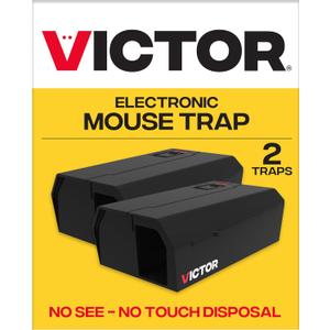 Victor Humane Mouse Traps Indoor for Home - M250BSR-2 - No Touch Electric Mouse Traps for Home, Pack of 2