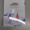 Sunflower King Pillowcases Set of 2, 100% Cotton King Pillow Cases 2, 20×40 Inches Copen Blue, Soft and Breathable