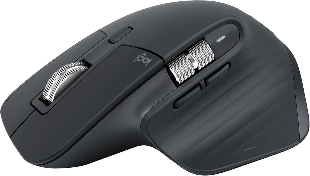 Logitech MX Master 3S Bluetooth Edition Wireless Mouse, No USB Receiver - Ultra-Fast Scrolling, Ergo, 8K DPI, Track on Glass, Quiet Clicks, Works with Apple Mac, Windows PC, Linux, Chrome - Graphite