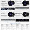 wiiyii obd2 Gauge Display Heads up Display for Cars Car HUD Head Up Display P6, OBD+GPS Smart Gauge, obd2 Speedometer with Speed,RMP,Water Temperature,Overspeed Alarm,Works Great for Most Cars