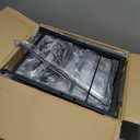 WLIVE Nightstand with Charging Station, 31.9" H Nightstand with 3 Fabric Drawers, LED Bedside Table with USB Ports and Outlets, End Table for Dorm, Bedroom, Entryway, Rustic Brown (Rustic Brown Wood Grain Print)