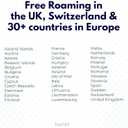 travSIM Europe SIM Card | 30 Days - 12GB Mobile Data | 4G/5G High-Speed Internet | Free Roaming in UK, Switzerland & 30+ EU Countries | Contact US 7 Days Before Travel