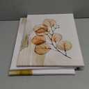 NutArtPic Flower Canvas Wall Art Orange Floral Pictures Minimalist Neutral Wildflower Painting Prints for Home Decor 12''x16''x3pcs