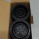 ANNKUT Round Bed Risers 3 inch Heavy Duty,Elevation in Heights 2 or 3 Inch Circle Furniture Risers for Chair Table and Desk Legs Lifting，Adjustable Bed Lifts Risers(Pack of 6 Riser,Black)