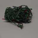 PREXTEX Christmas String Lights with Green Wire - 100 Count, 20 Ft Multicolored Christmas Tree Lights for Xmas Decorations Indoor and Outdoor - Incandescent String Light for Patios, Fences, Holidays