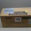 Vplus 500 Pack 5 Compartment Plates, 100% Compostable Paper Plate, 10.25x8.5 inch Disposable School Lunch Trays, Eco-Friendly Bagasse Plates for School Lunch, Buffet, and Party, Perfect for Kids