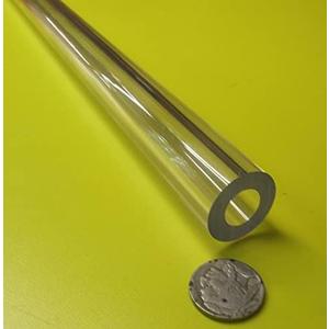 Polycarbonate Round Tube 1.0" OD x 1/2" (.500") ID x 1/4" Wall x 12" (More Length Options)