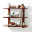 3 Tier Wall Shelves,Decorative Floating Shelf for Wall,Hanging Display Unit