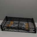 Amazon Basics 3-Shelf Adjustable Heavy Duty Steel Wire Rack Storage Shelving Organizer for Kitchen, Garage, 23.2" L x 13.4" W x 30" H, Black