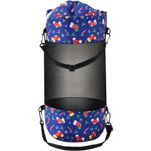 2 x Gersoniel Portable Boat Trash Bags Boat Accessories Container Outdoor Medium Hoop Mesh Trash Bags Reusable Garbage Container Cabin Storage for Men Women Adults Kayak Camper Fishing